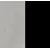 světle šedý materiál / černé nohy