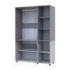 Skříň na oblečení Doros Thorn Borovice Natti/Šedá 3 DTD tyč 135х51.6х200 (44900511)