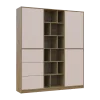 Skříň na oblečení Doros Morgan Dub Artisan/Kašmír DTD /Zásuvky 180×40×210 (44900409)