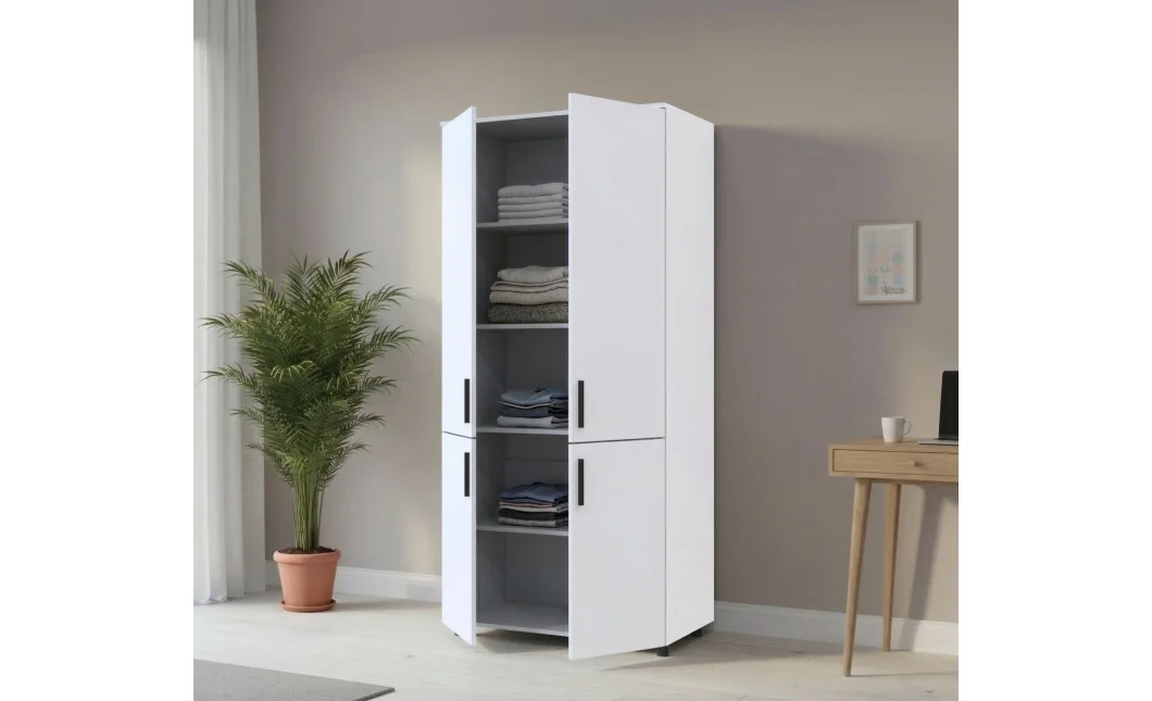 Skříň na oblečení Doros Thorn Bílá 2 DTD police 90х51.6х200 (44900436)