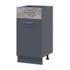 Kuchyně Doros Lea NY82_40 spodní úzká Grafit/Klondike DTD 40×46,6×82 (80359569.6)