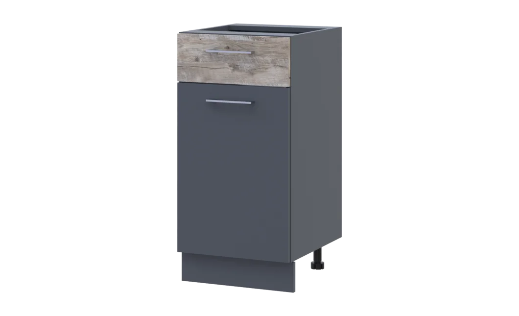 Kuchyně Doros Lea NY82_40 spodní úzká Grafit/Klondike DTD 40×46,6×82 (80359569.6)
