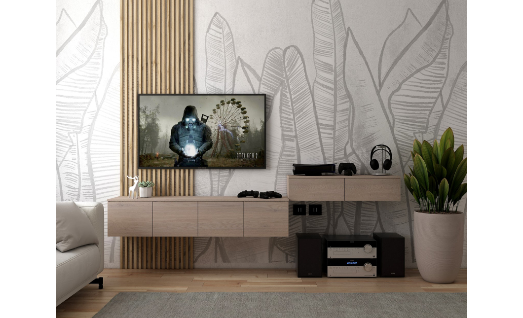 TV stolek Doros Lévia Cannolo 4 dveře 160×35×33 (41516197)