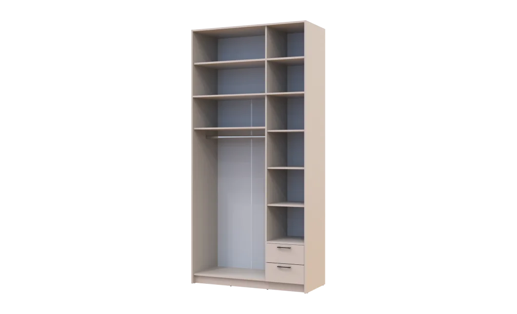 Šatní skříň Doros Rondy s s vysokým nástavcem Kašmír 3 dvere 121x52x260 (80738485)