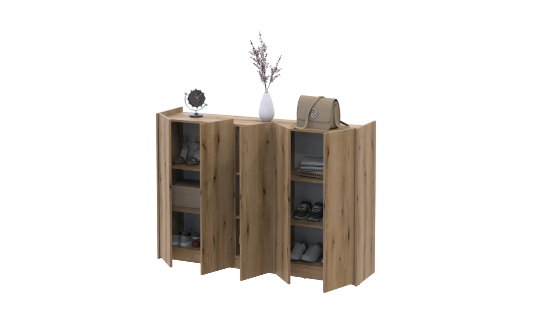 Botník Doros Kassel Dub Evok 5 dveří 159×40×110 (41516218)