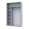 Šatní skříň Doros City Light Borovice Natti 1 DTD / 1 zrcadlo 120×60×225 (80736498)