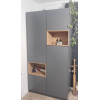 Skříň na oblečení s nikou Doros Dale Antracit/Dub Evok 2 dveře 115,2 × 52 × 220 (44900525)