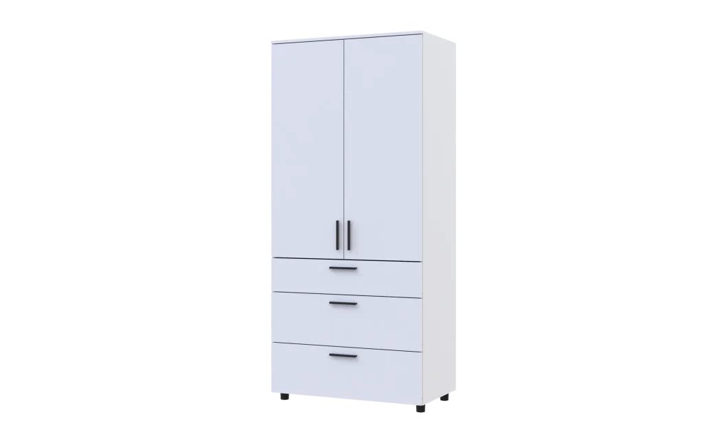 Skříň na oblečení Doros Thorn Bílá 2 DTD/3Š police 90х51.6х200 (44900438)