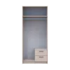 Šatní skříň Doros Rondy se zrcadlem Kašmír 2 dvere 82x52x195 (80738468)