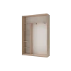 Šatní skříň Doros City Light Dub Sonoma 1 DTD / 1 zrcadlo 150×45×225 (42002037)