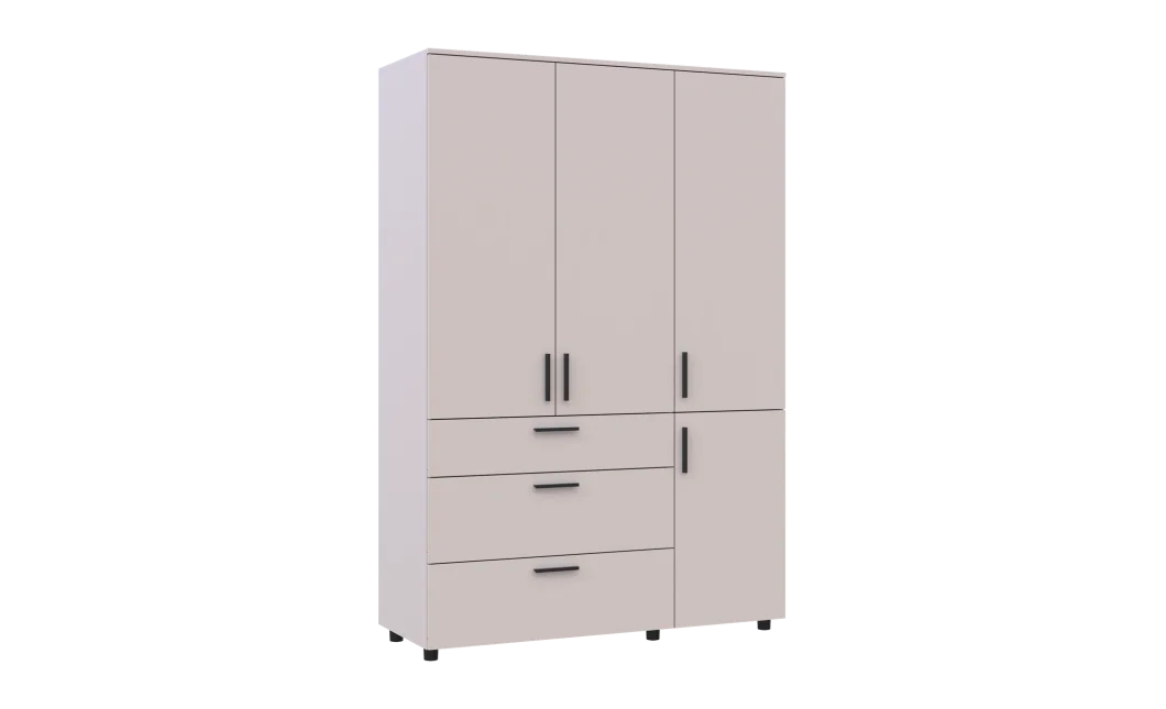 Skříň na oblečení Doros Thorn Kašmír 3 DTD/3Š police 135х51.6х200 (44900498)