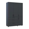 Skříň na oblečení Doros Thorn Antracit 3 DTD/3Š police 135х51.6х200 (44900494)