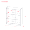 Botník se zrcadlem Doros Kassel Dub Evok 3 DTD 97×40×110 (42005500)