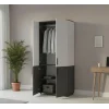 Skříň na oblečení Doros Thorn Antracit/Bílá 2 DTD tyč 90х51.6х200 (44900467)