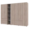 Set Doros Gelar s regálem Dub Sonoma 2+4 dveře 270,7×49,5×203,4 (42005051)