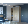 Šatní skříň Doros City Light Dub Sonoma 2 DTD 150×60×225 (42002012)