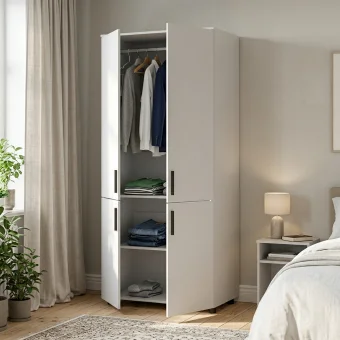 Skříň na oblečení Doros Thorn Bílá 2 DTD tyč 90х51.6х200 (44900435)