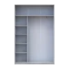 Šatní skříň Doros City Light Borovice Natti 1 DTD / 1 zrcadlo 120×60×225 (80736498)