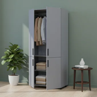 Skříň na oblečení Doros Thorn Šedá 2 DTD tyč 90х51.6х200 (44900439)