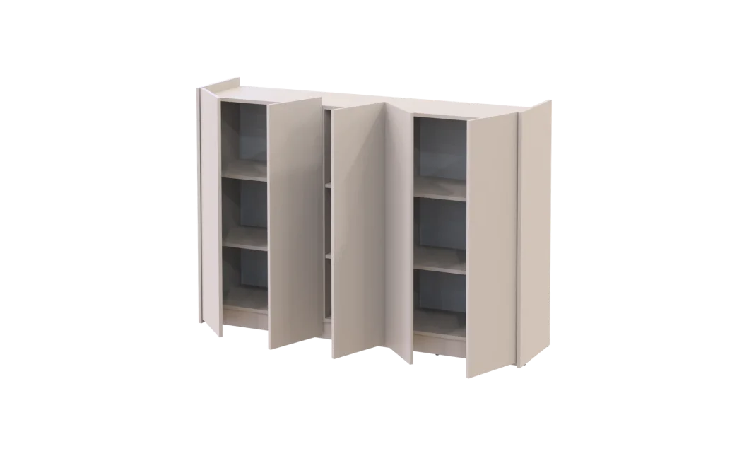 Botník se zrcadlem Doros Kassel Kašmír 5 DTD 159×40×110 (42005508)