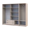 Šatní skříň Doros Rondi s věšákem a zrcadlem Kašmír 4 dvere 220x52x195 (42005402)