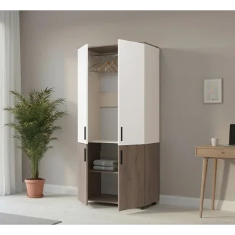 Skříň na oblečení Doros Thorn Cremona Cannolo/Kašmír 2 DTD tyč 90х51.6х200 (44900451)