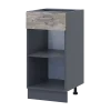 Kuchyně Doros Lea NY82_40 spodní úzká Grafit/Klondike DTD 40×46,6×82 (80359569.6)