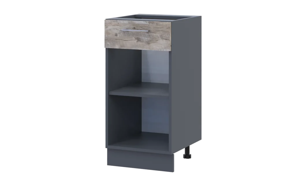 Kuchyně Doros Lea NY82_40 spodní úzká Grafit/Klondike DTD 40×46,6×82 (80359569.6)
