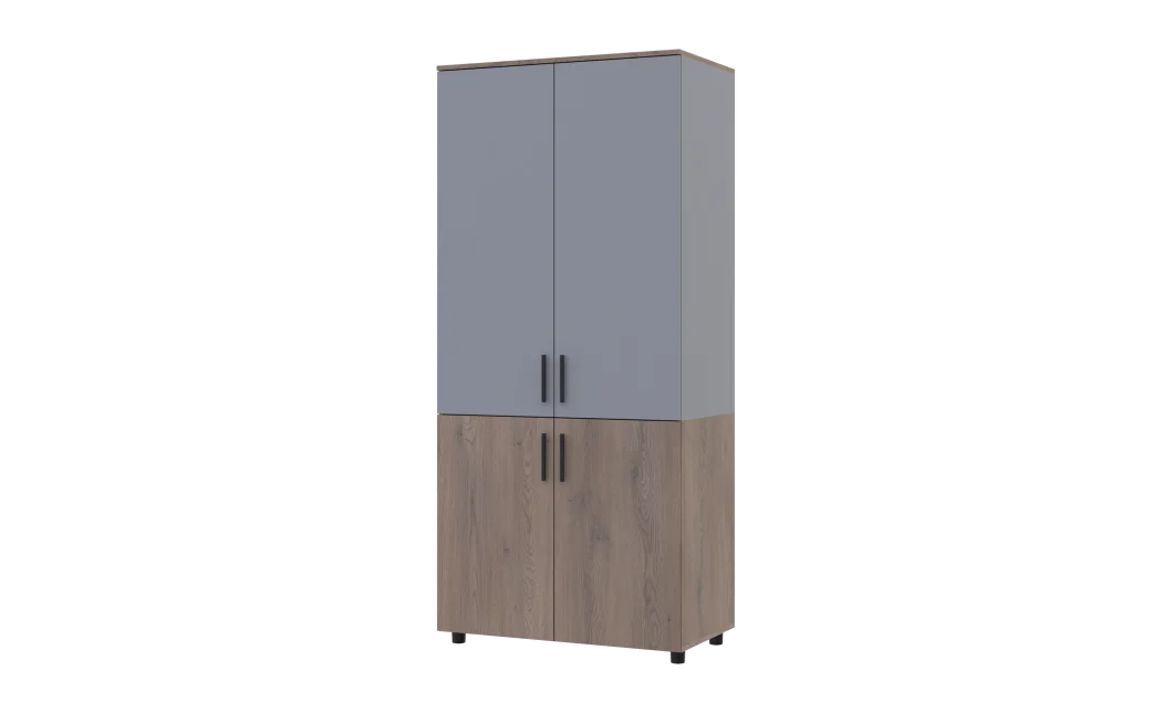 Skříň na oblečení Doros Thorn Cremona Cannolo/Šedá 2 DTD police 90х51.6х200 (44900456)