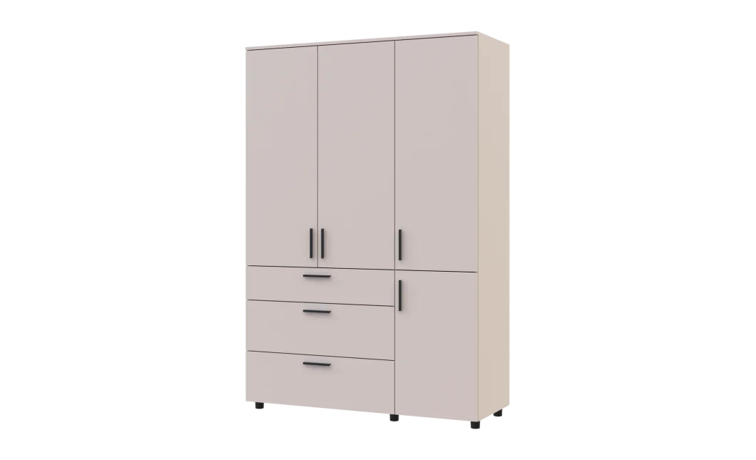 Skříň na oblečení Doros Thorn Kašmír 3 DTD/3Š police 135х51.6х200 (44900498)
