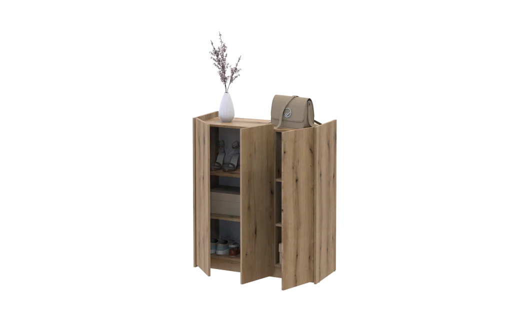 Botník Doros Kassel Dub Evok 3 dveře 97×40×110 (41516210)