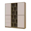 Skříň na oblečení Doros Morgan Dub Artisan/Kašmír DTD /Zásuvky 180×40×210 (44900409)