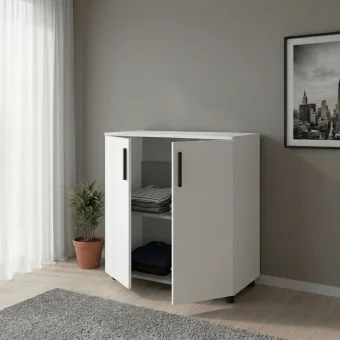 Komoda Doros Thorn Bílá 2 DTD 90×51,6×80 (41510145)