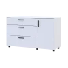 Komoda Doros Thorn Bílá 3Š/1D 135×51,6×80 (41510181)