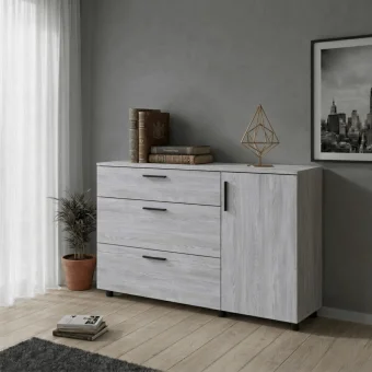 Komoda Doros Thorn Borovice Natty 3Š/1D 135×51,6×80 (41510179)
