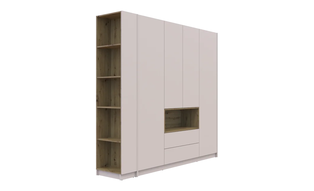 Regál Doros Dale Kašmír/Dub Artisan 52x28x220 (41516118)