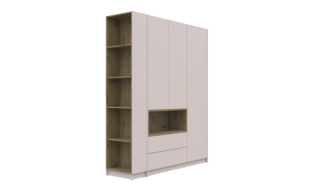 Regál Doros Dale Kašmír/Dub Artisan 52x28x220 (41516118)