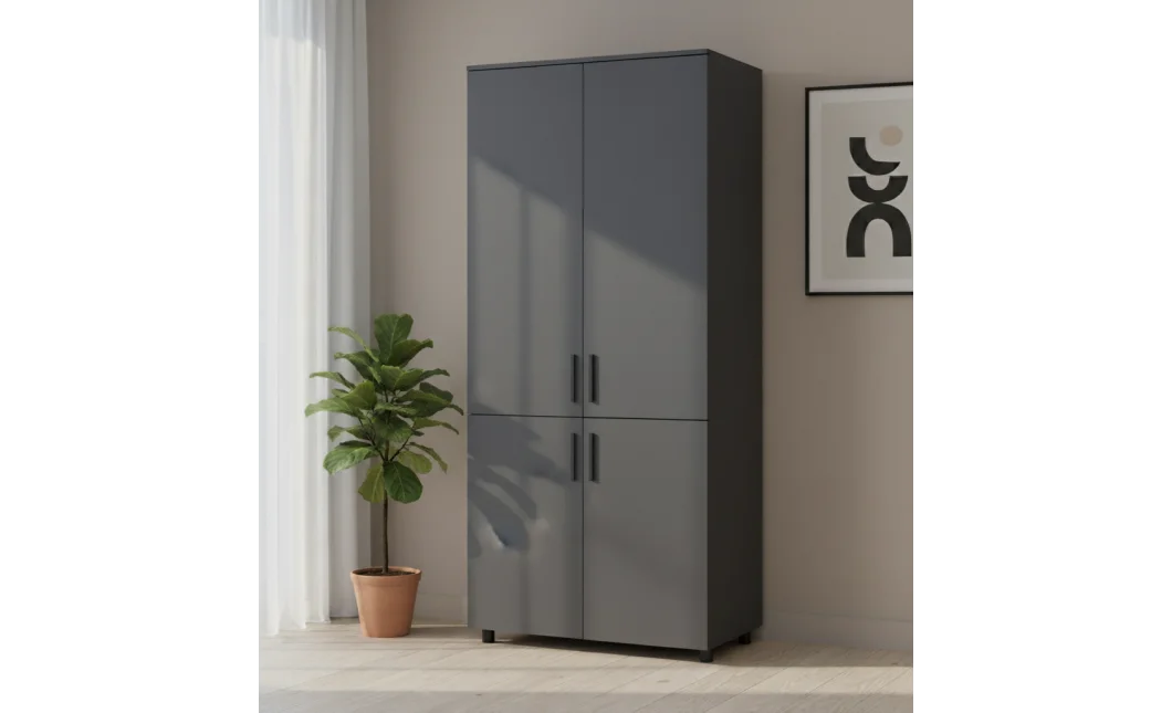 Skříň na oblečení Doros Thorn Antracit 2 DTD tyč 90х51.6х200 (44900443)