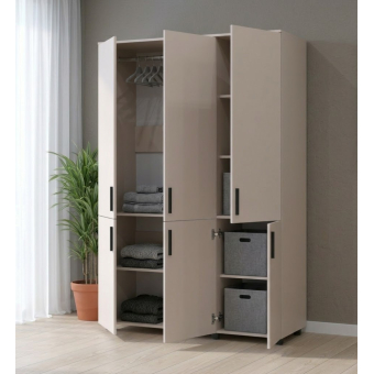 Skříň na oblečení Doros Thorn Kašmír 3 DTD tyč 135x51.6x200 (44900495)