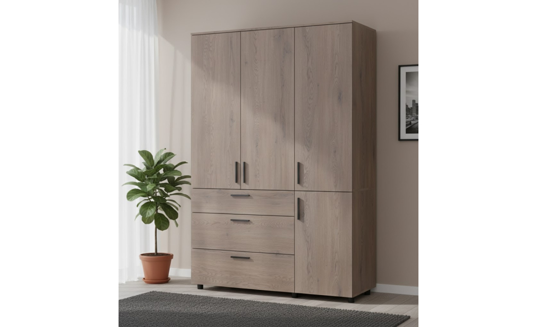 Skříň na oblečení Doros Thorn Cremona Cannolo 3 DTD/3Š police 135х51.6х200 (44900478)