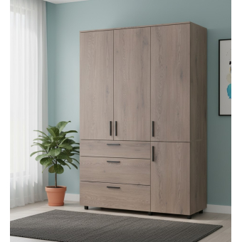 Skříň na oblečení Doros Thorn Cremona Cannolo 3 DTD/3Š tyč 135х51.6х200 (44900477)