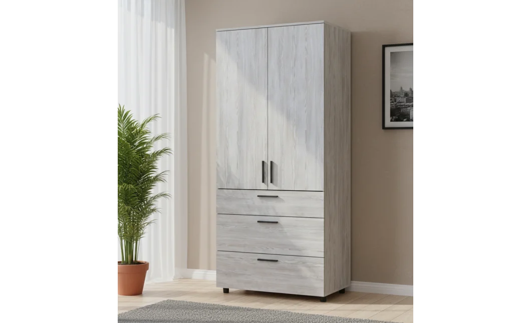 Skříň na oblečení Doros Thorn Borovice Natti 2 DTD/3Š police 90х51.6х200 (44900434)