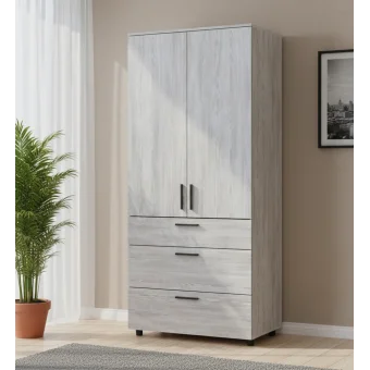 Skříň na oblečení Doros Thorn Borovice Natti 2 DTD/3Š police 90х51.6х200 (44900434)