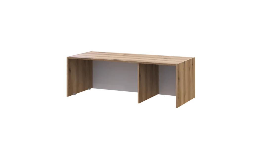Šatní skříň Doros Rondy se zrcadlem a nadstavcem Dub Artisan/Kašmír 3 dveře 121x52x236 (80737821)