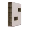 Šatní skříň s výklenkem a regálem Doros Dale Kašmír/Dub Artisan 2 dveře 143,2×52×220 (44900336)